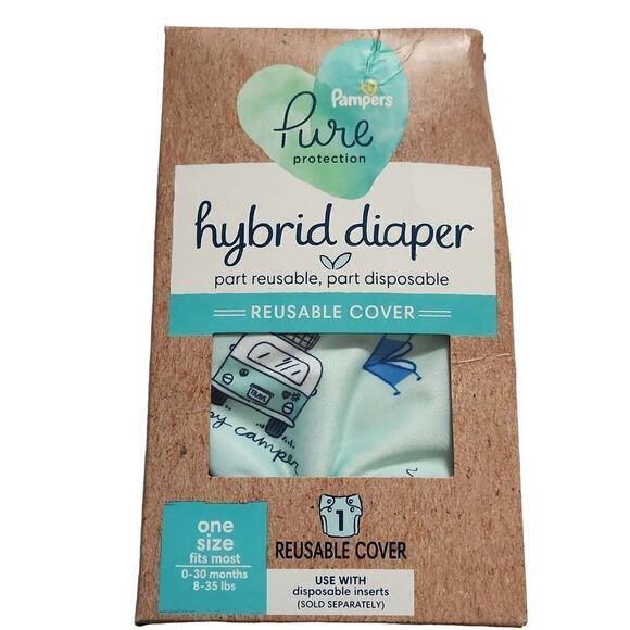 Pampers Hybrid Diaper Reusable Cover- 0-30 Months - Picture 1 of 5